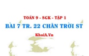 Bài 7 trang 22 Toán 9 Chân trời sáng tạo Tập 1